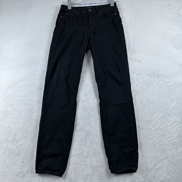 Paige Hoxton Ultra Skinny Jeans Womens Size 26 Mid Rise Stretch Black - Picture 1 of 12